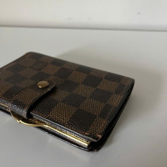 Louis Vuitton Damier Ebene French Kisslock Wallet - Picture 3 of 10